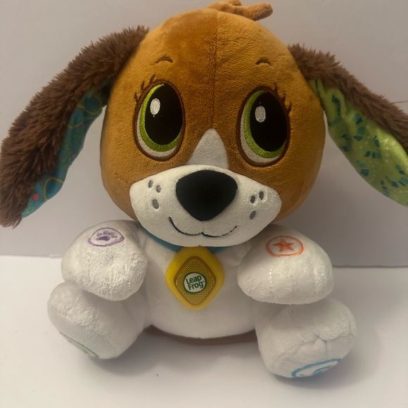 Leapfrog Bailey the Pup. Plush Dog Toy - Brown and White for 12 Months and Up - Picture 1 of 9